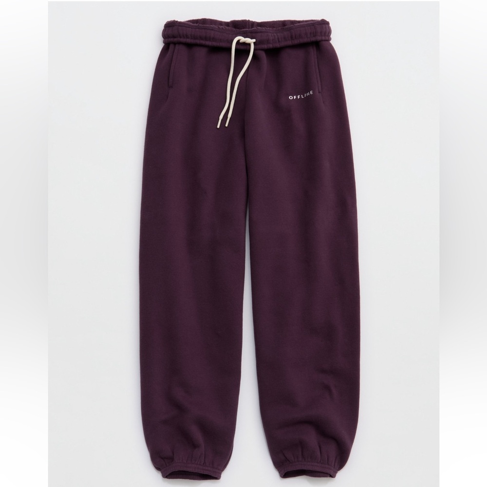 💜 AE OFFLINE By Aerie Cloud Fleece Baggy Jogger